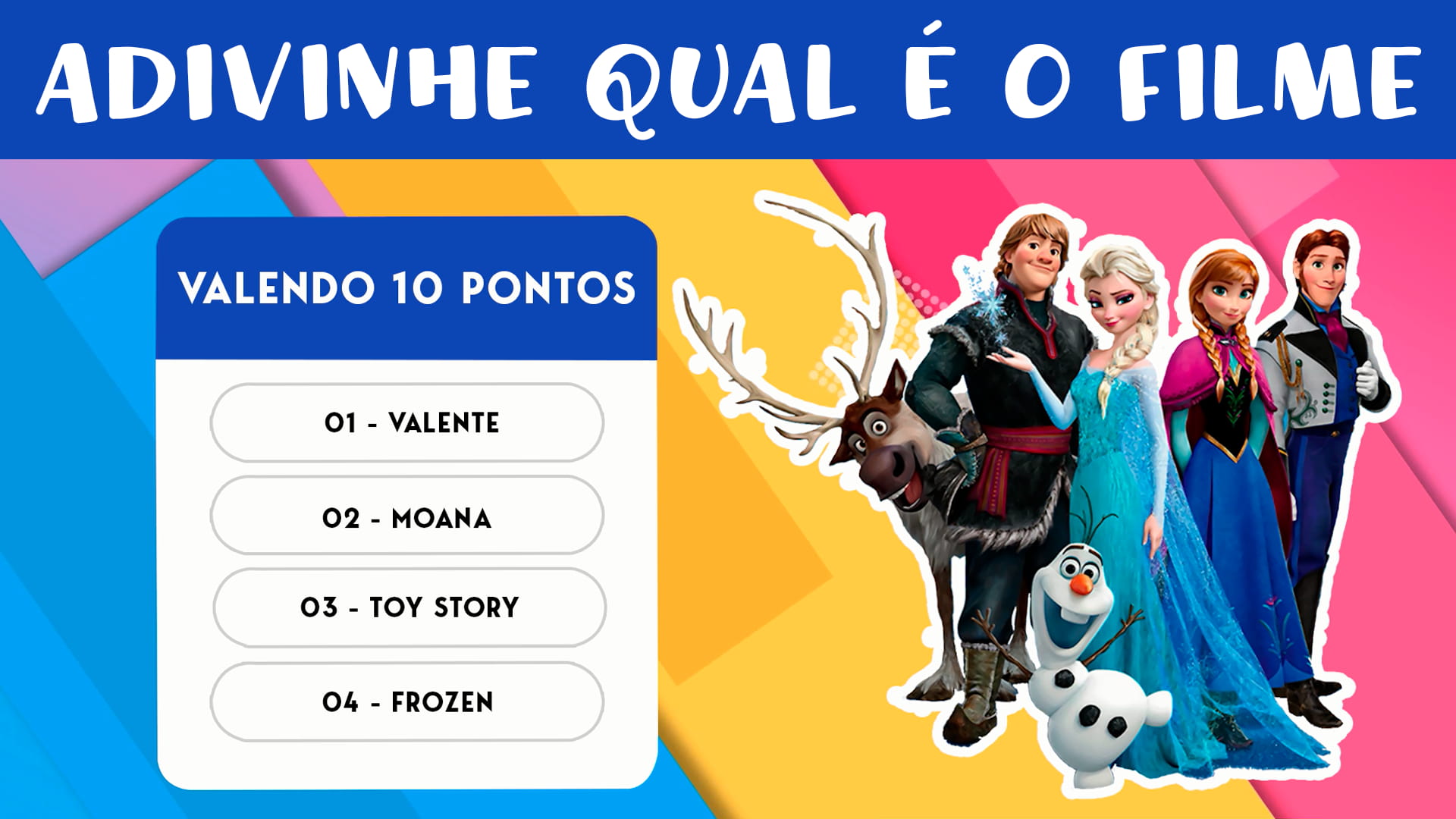 QUIZ jogo de adivinhar o desenho